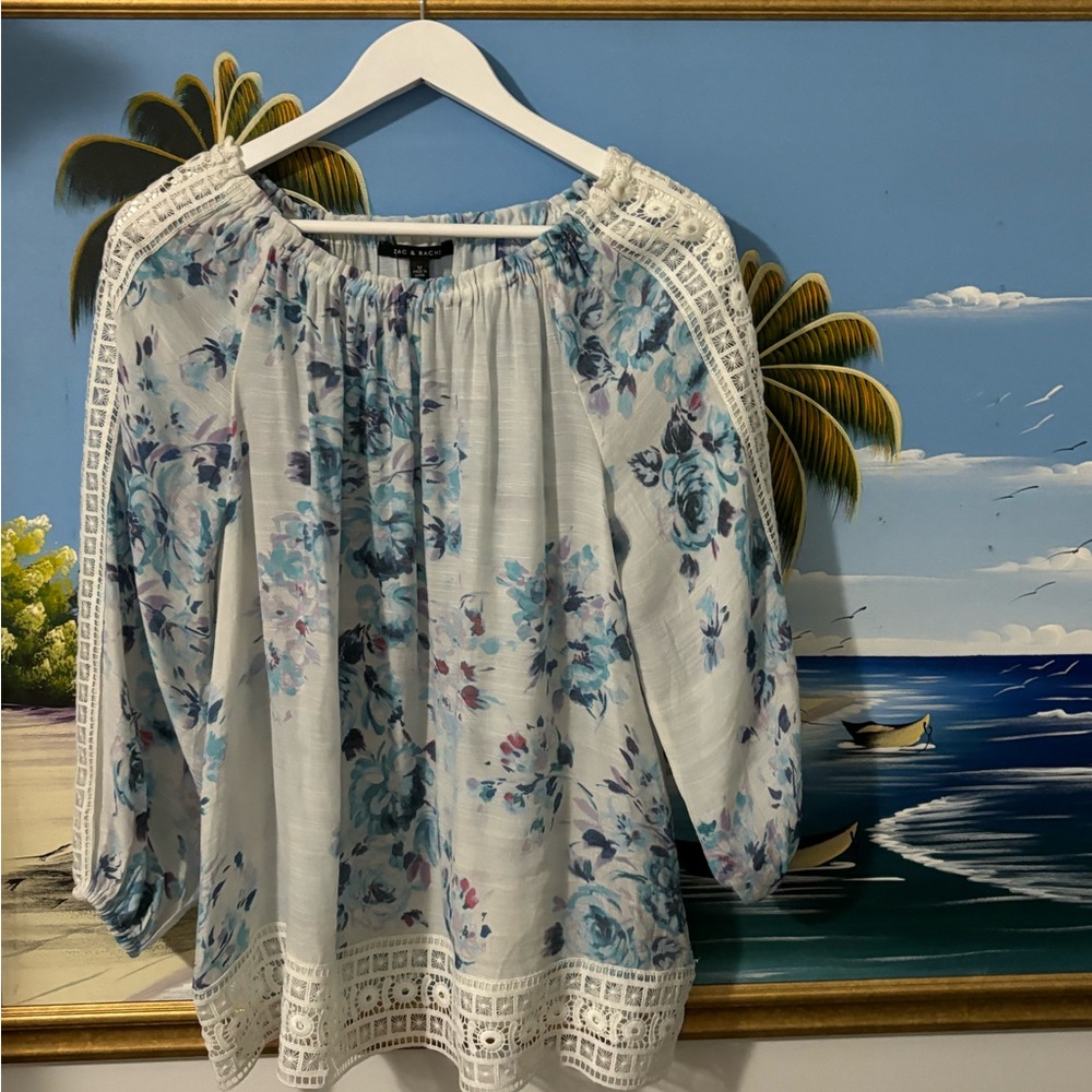 Ladies’ Zac & Rachel Crochet Blouse - Size Medium